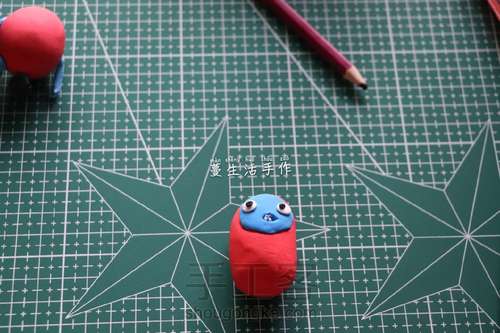 粘土制作杰力豆 第7步