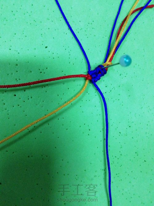 四线包珠 第15步