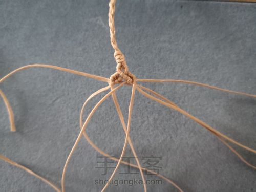 四股辫尾扣 第8步