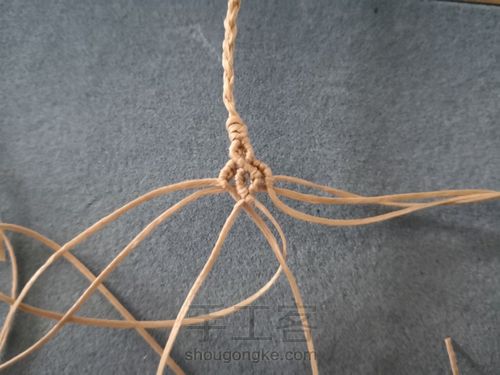 四股辫尾扣 第9步