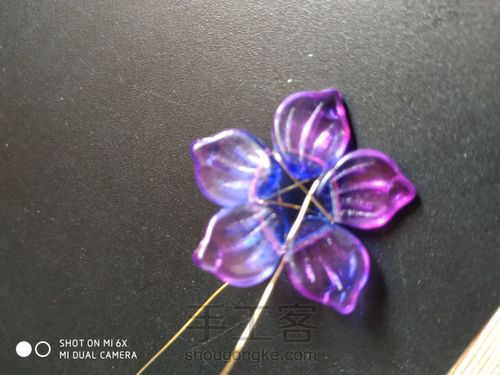 古风簪子之横孔花瓣的绑法 第10步