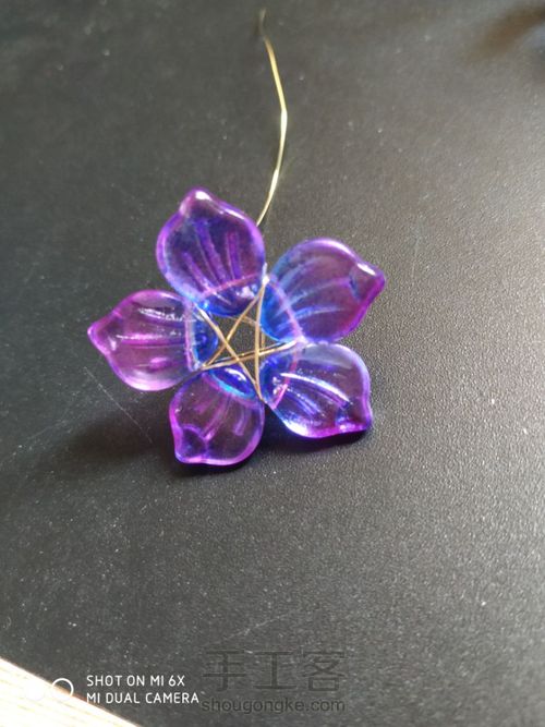 古风簪子之横孔花瓣的绑法 第14步