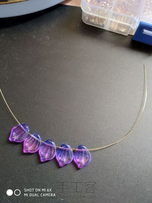 古风簪子之横孔花瓣的绑法 第5步