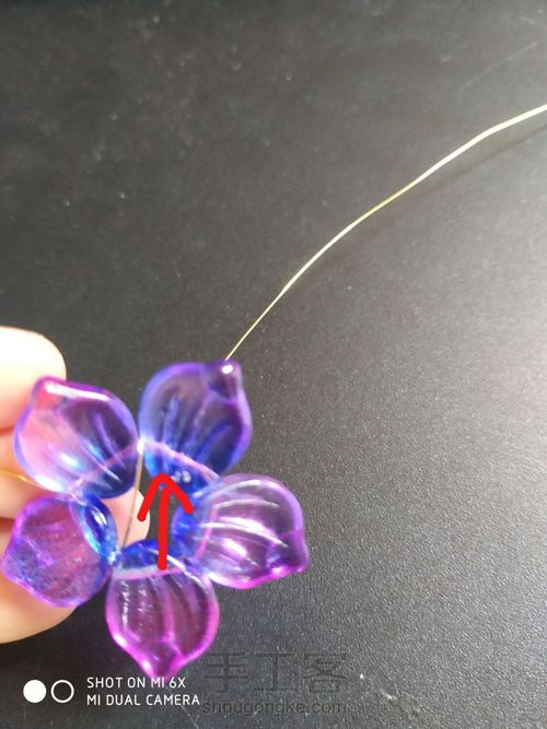 古风簪子之横孔花瓣的绑法 第8步