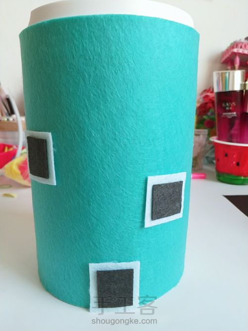 奶粉罐改造梦幻风车房 第18步