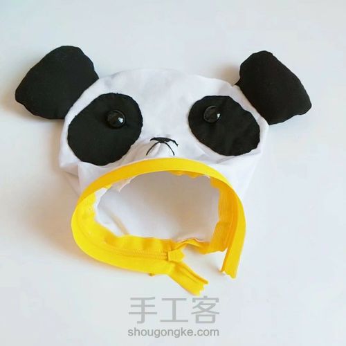 奶粉罐改造大熊猫玩偶收纳罐 第11步