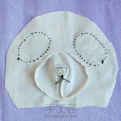 奶粉罐改造大熊猫玩偶收纳罐 第7步