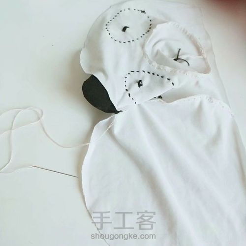 奶粉罐改造大熊猫玩偶收纳罐 第9步