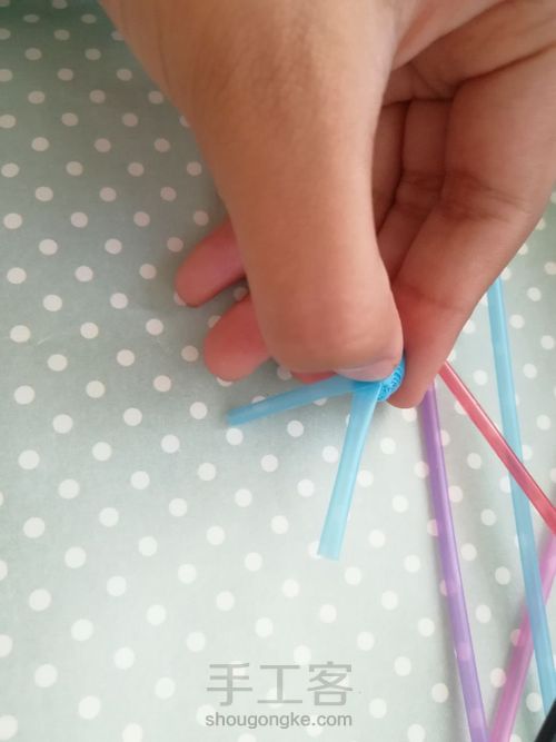 吸管星星⭐️【应该是比较清晰细致的教程(⁄⁄•⁄ω⁄•⁄）】 第19步