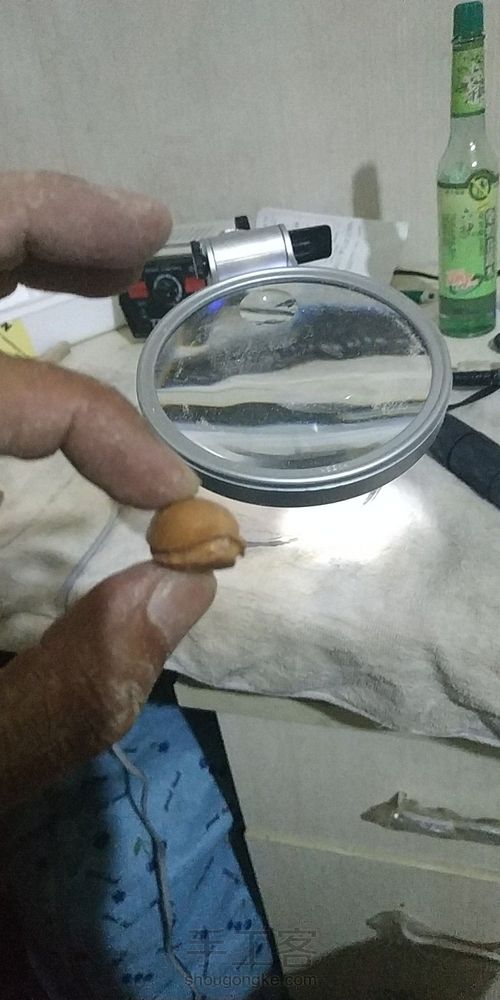 新人核雕制作富甲天下 第2步