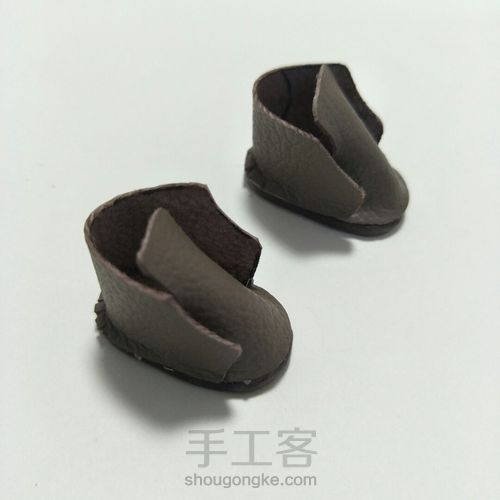 ob11娃娃鞋纯手工牛皮鞋 第8步