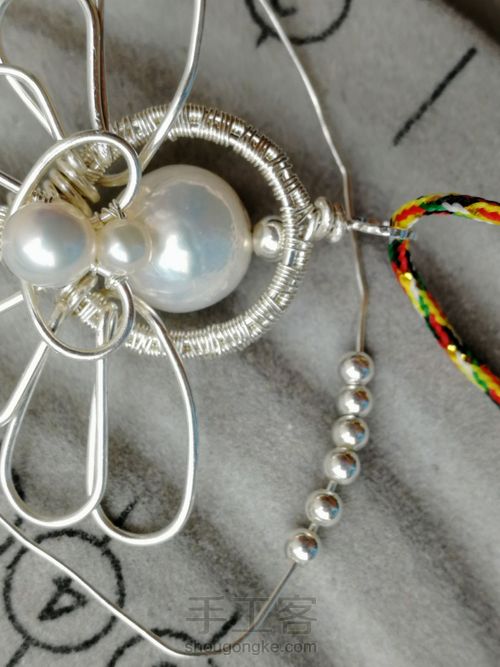 珍珠金属绕线天使棒 第34步