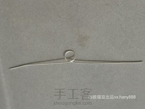 手工绕线珍珠吊篮纯银耳环教程 第6步