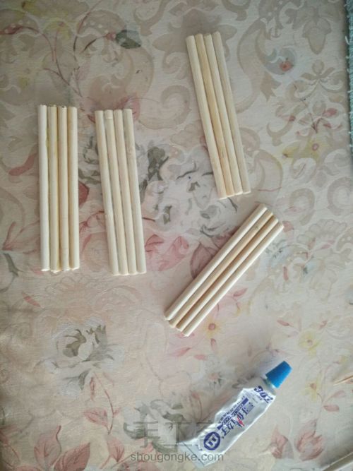 一次性筷子制作的相框 第5步
