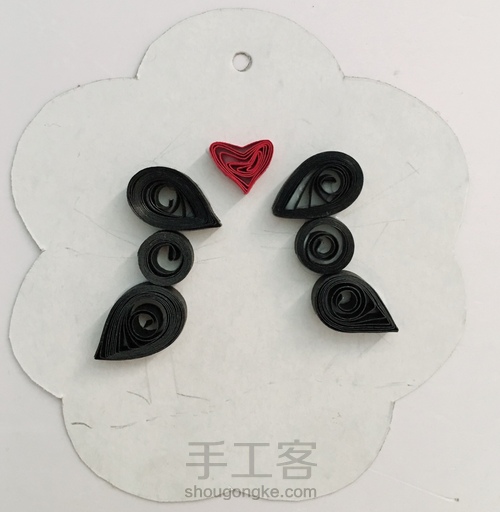 衍纸简笔画之小蚂蚁求爱记 第3步