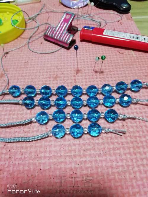 仿外网多珠项链 第1步