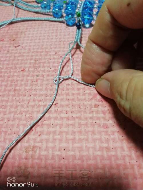 仿外网多珠项链 第4步