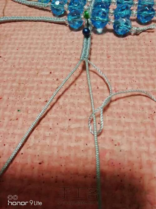 仿外网多珠项链 第5步