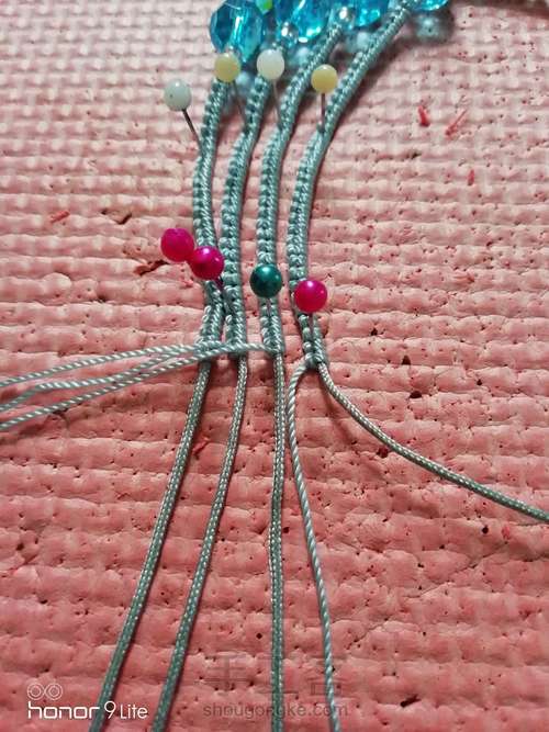 仿外网多珠项链 第6步