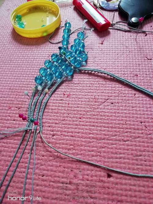 仿外网多珠项链 第7步