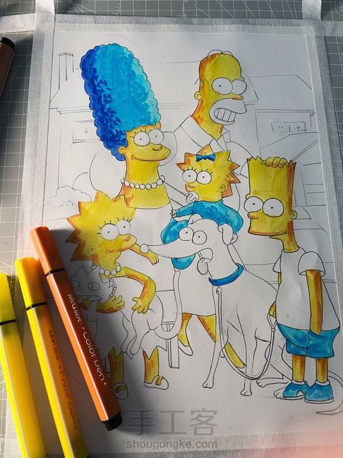 趣味版 相亲相爱一家人👨👩👧👧 第4步