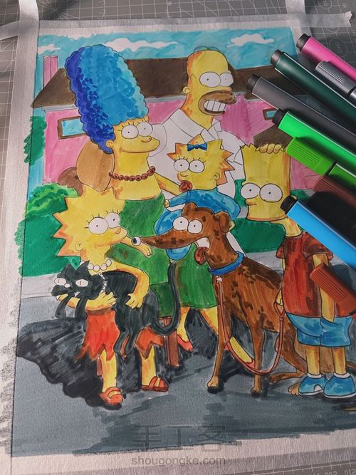 趣味版 相亲相爱一家人👨👩👧👧 第8步