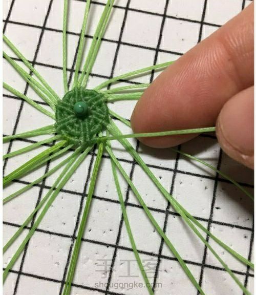 六瓣花托 第10步