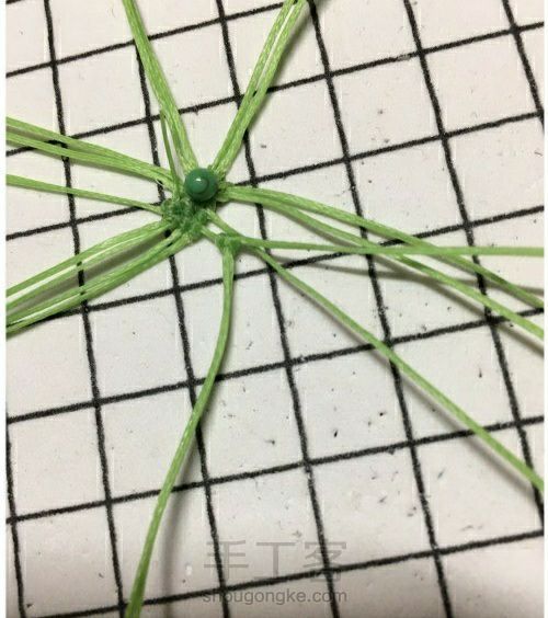 六瓣花托 第8步