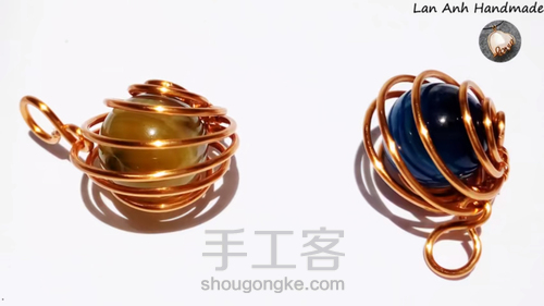 无孔珠子绕线，超级简单又好看 第1步