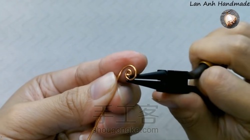 无孔珠子绕线，超级简单又好看 第6步