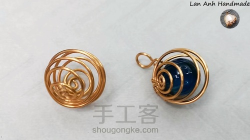 无孔珠子绕线，超级简单又好看 第15步