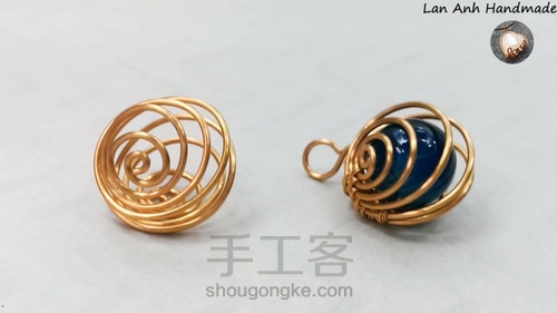 无孔珠子绕线，超级简单又好看 第16步