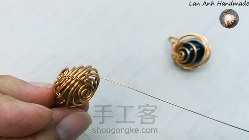 无孔珠子绕线，超级简单又好看 第19步