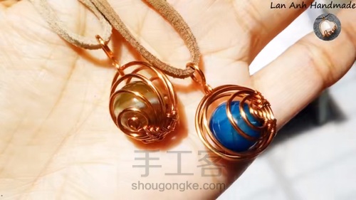 无孔珠子绕线，超级简单又好看 第20步