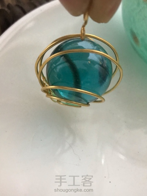 无孔珠子绕线，超级简单又好看 第22步