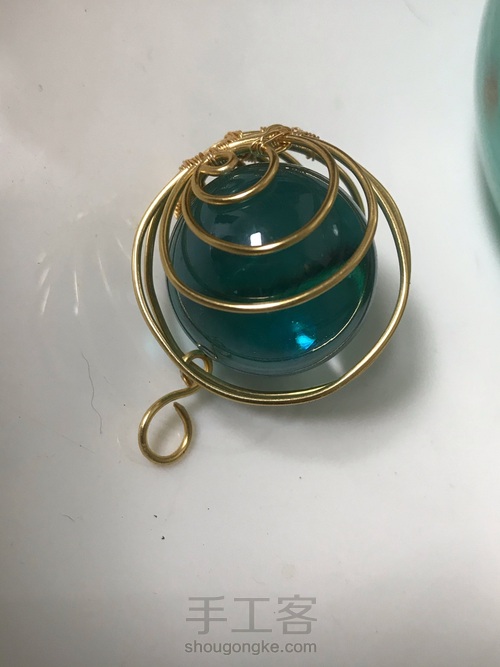 无孔珠子绕线，超级简单又好看 第23步