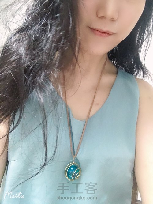 无孔珠子绕线，超级简单又好看 第25步