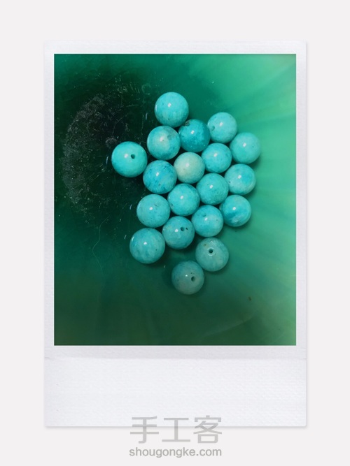 天河石手链改造绕线版本 第1步