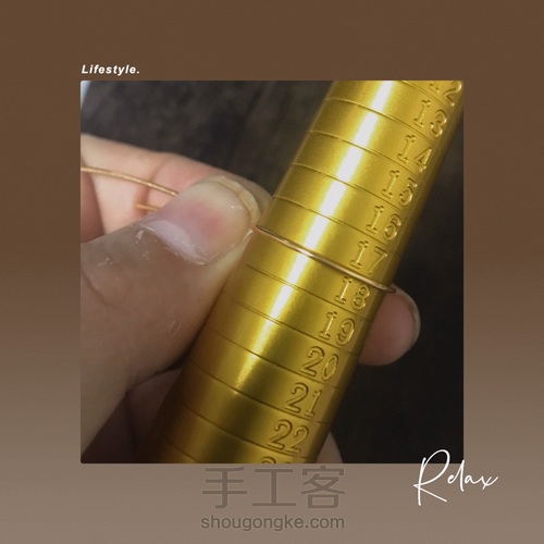 非常精致的绕线捕梦网耳环 第1步