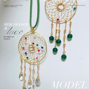 绕线捕梦网大吊坠