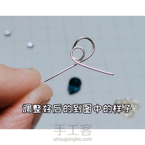 宫廷风格组合绕线包钻水晶耳环,六段钳的应用 第14步
