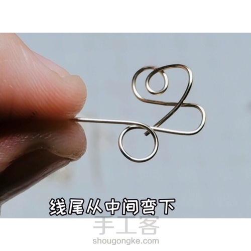 宫廷风格组合绕线包钻水晶耳环,六段钳的应用 第6步