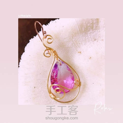 新手也能做的欧美风大水晶耳环 第12步