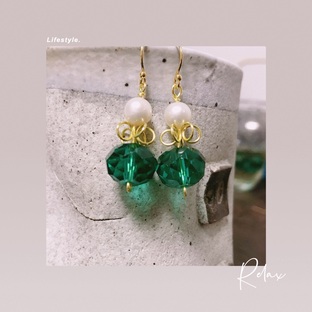 绕线皇冠耳环，非常可爱的风格