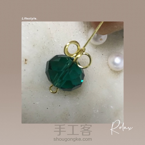 绕线皇冠耳环，非常可爱的风格 第5步