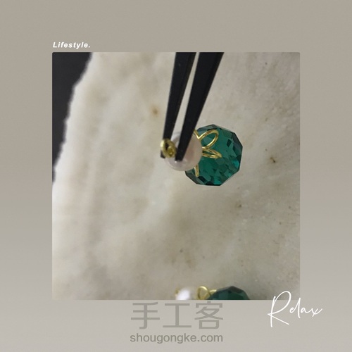 绕线皇冠耳环，非常可爱的风格 第7步