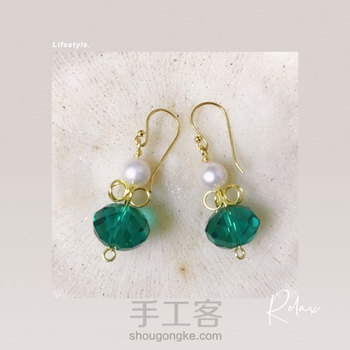 绕线皇冠耳环，非常可爱的风格 第10步