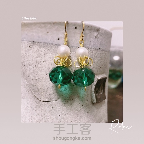 绕线皇冠耳环，非常可爱的风格 第11步