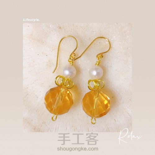 绕线皇冠耳环，非常可爱的风格 第15步