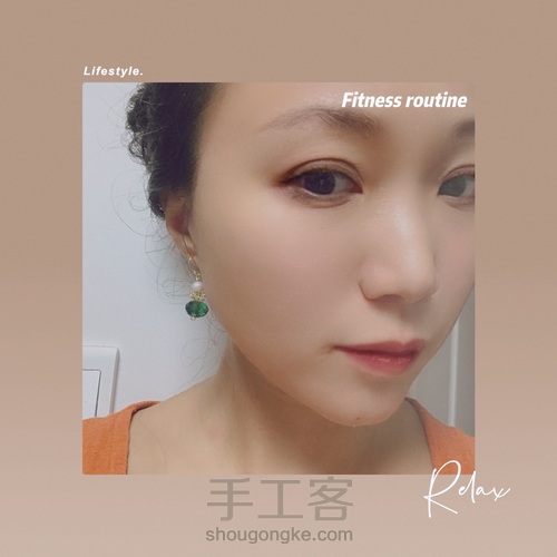 绕线皇冠耳环，非常可爱的风格 第18步